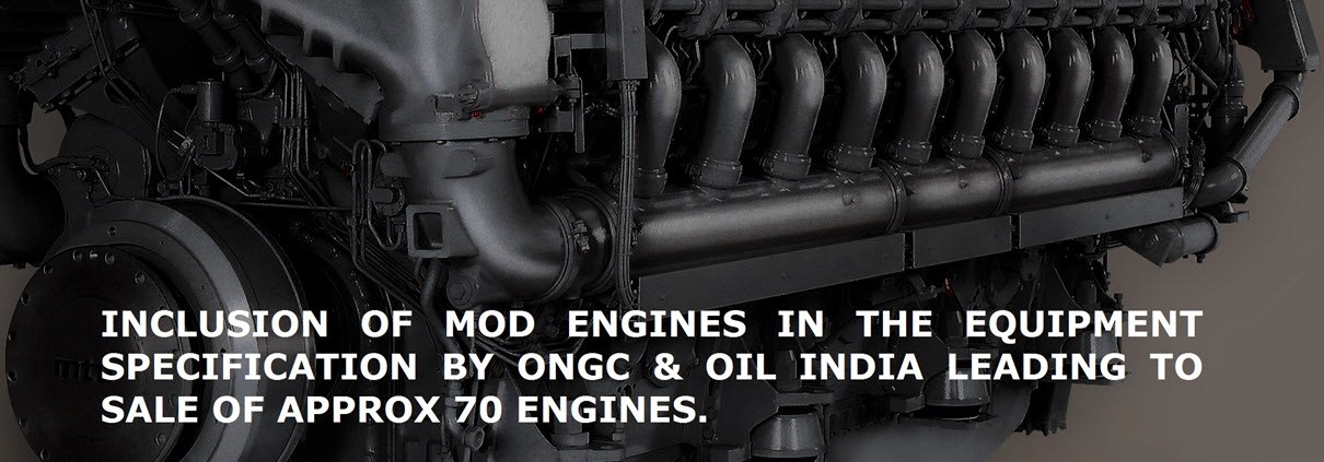 Industrial engine manufacturing detail